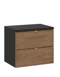 Koupelnová skříňka pod umyvadlo s deskou 60 cm, sada Talia Casella (SET-TC B BLACK 60CM)