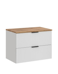 Koupelnová skříňka pod umyvadlo s deskou 80 cm ADEL, bílá (SET-ADW B 80 CM)