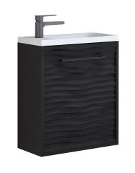 Koupelnová skříňka s umyvadlem 40 cm, set Canada, černá vlna