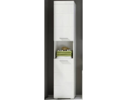 Koupelnová vysoká skříňka Amanda 103, lesklá bílá