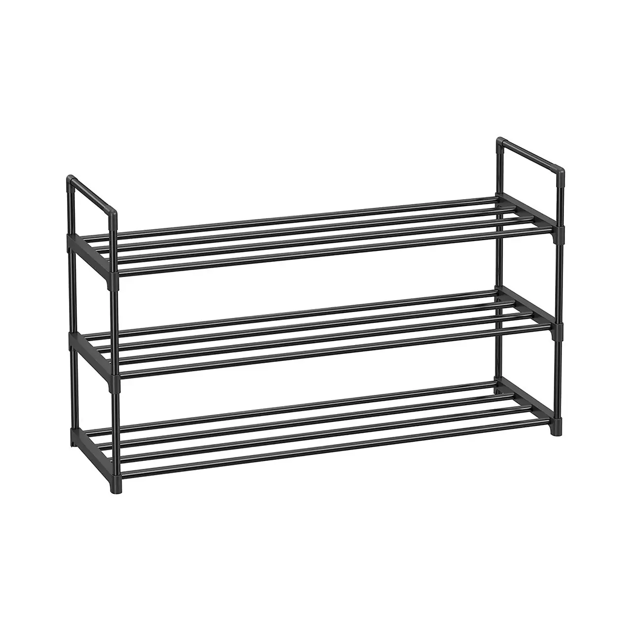 Kovový botník SHOEN 92x30x54 cm černý