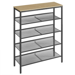 Kovový botník TAYLOR SONOMA 4 police, 93x75cm