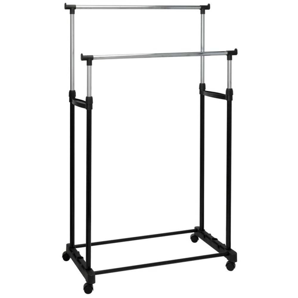 Kovový dvouřadý pojízdný věšák CABINET