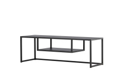 Kovový TV stolek RIVERSIDE 120x40cm, černý