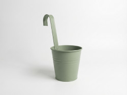 Kovový závěsný květináč VERLO, průměr 13cm - více barev Barva: Zelená