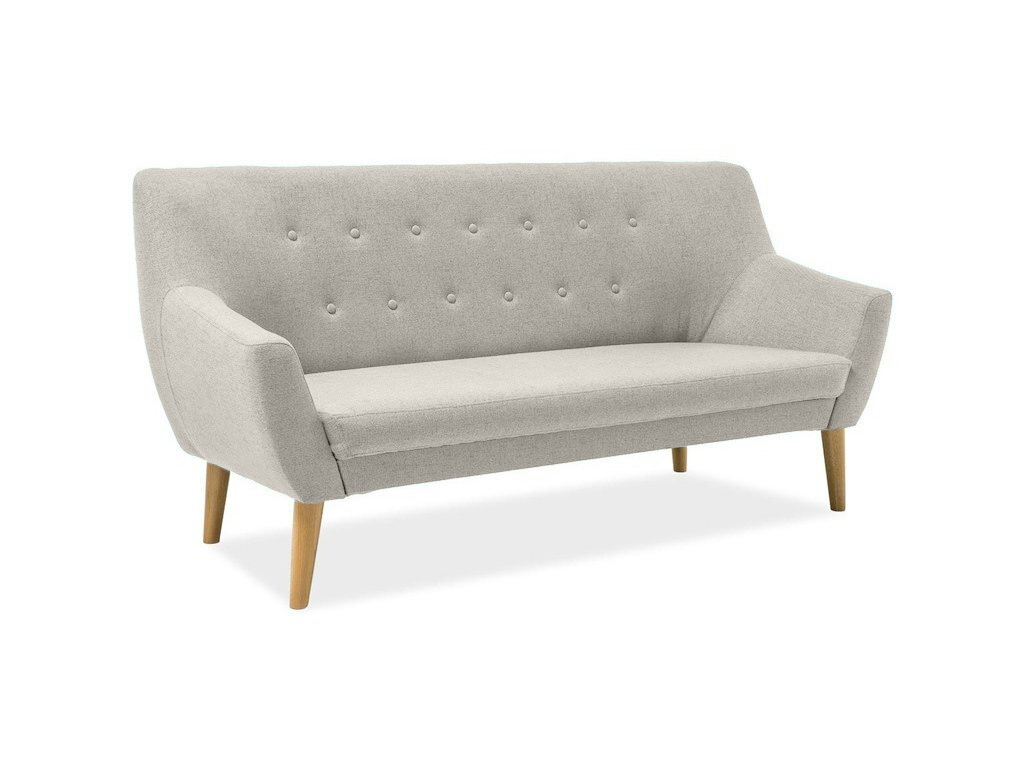 Krémová 3místná pohovka AMBER