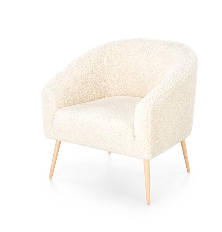 Krémové relaxační křeslo FORO TWO