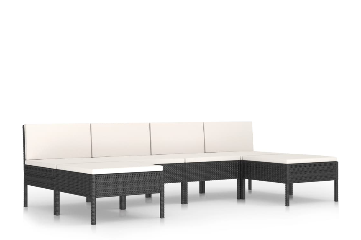 Krémový ratanový zahradní set SILIUS