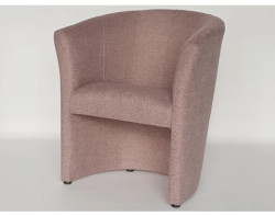Křeslo Boston, starorůžová látka