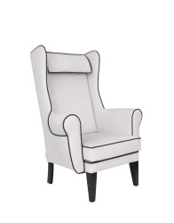 Křeslo ušák s lemovkou