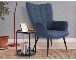 Křeslo Victoria, modrá látka