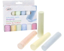 Křídy na malování barevné, 6 ks