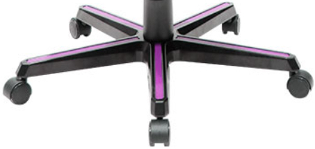 Krytky na kříž na DXRacer kovový, fialové dlouhé, FL, FH, RJ, RZ, RV, RM, RH, DH, DM, DJ, sada 5 ks