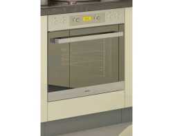 Kuchyňská skříňka pro vestavnou troubu Karmen, 60 cm, šedá/krémová