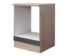 Kuchyňská skříňka pro vestavnou troubu Tiago, dub san remo/šedá, 60 cm
