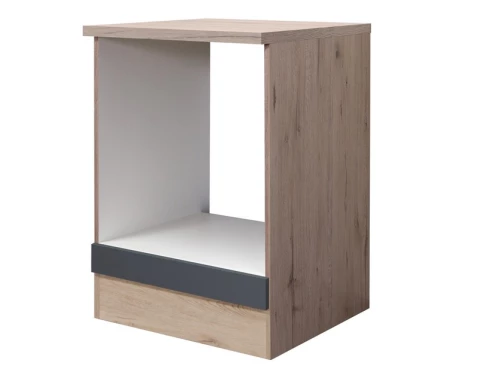Kuchyňská skříňka pro vestavnou troubu Tiago, dub san remo/šedá, 60 cm