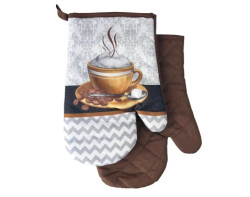 Kuchyňské rukavice (2 ks) Cappuccino, hnědá