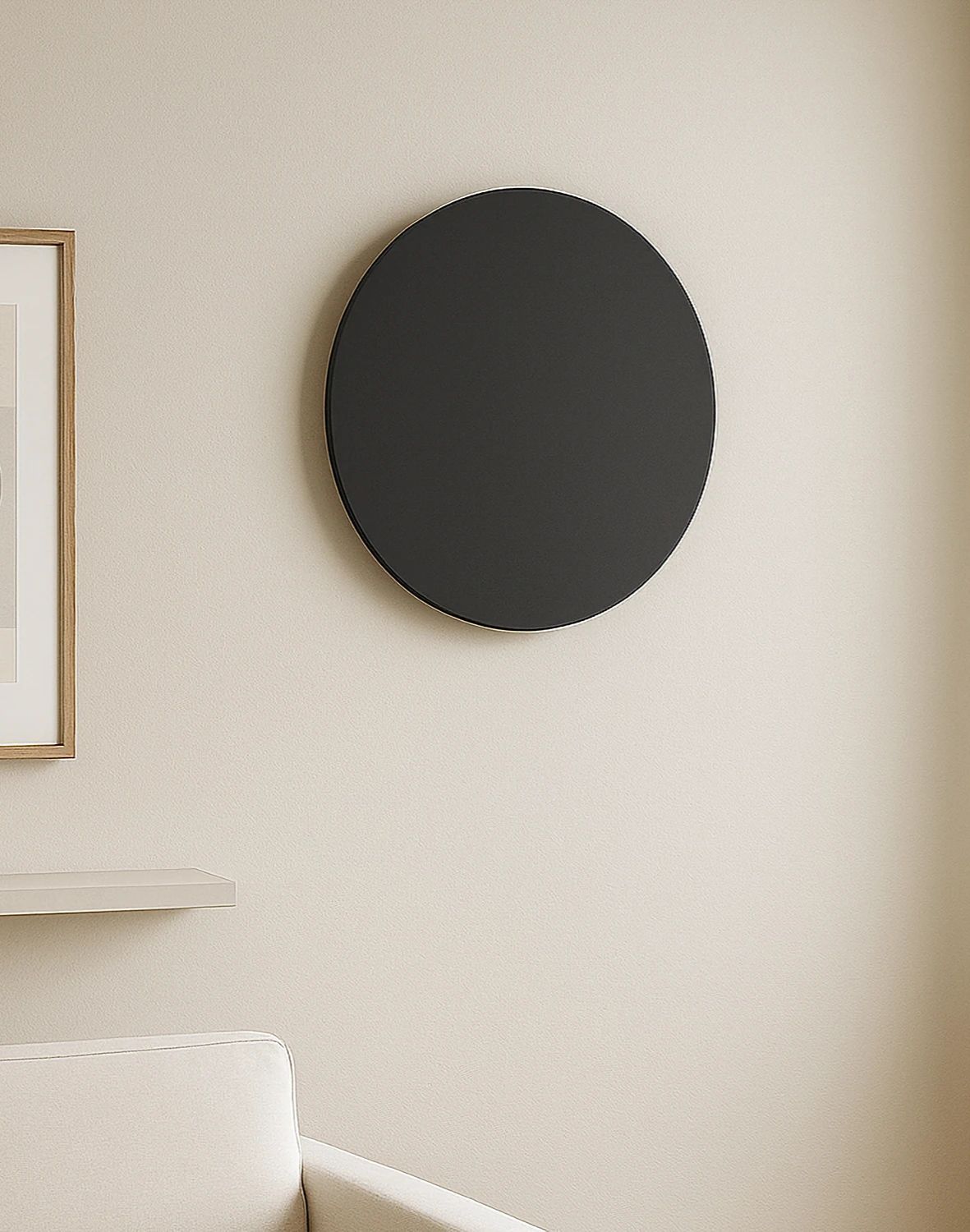 Kulaté nástěnné svítidlo 25 cm černé Rega K-4635