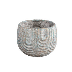 Kulatý cementový květináč REXIN šedý - více variant Velikost: M