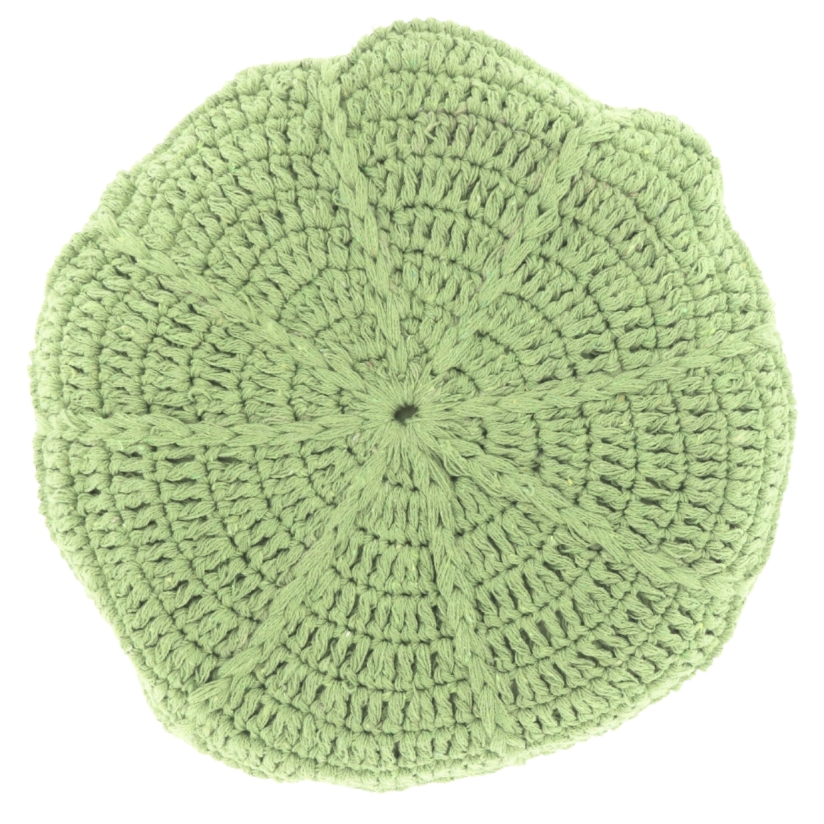 Kulatý dekorační polštářek DORA 45 cm, světle zelený