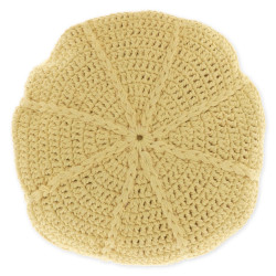 Kulatý dekorační polštářek DORA 45 cm, žlutý