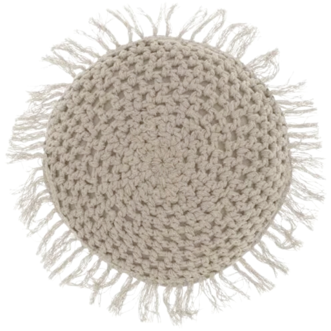 Kulatý dekorační polštářek TUFO 45 cm, šedý
