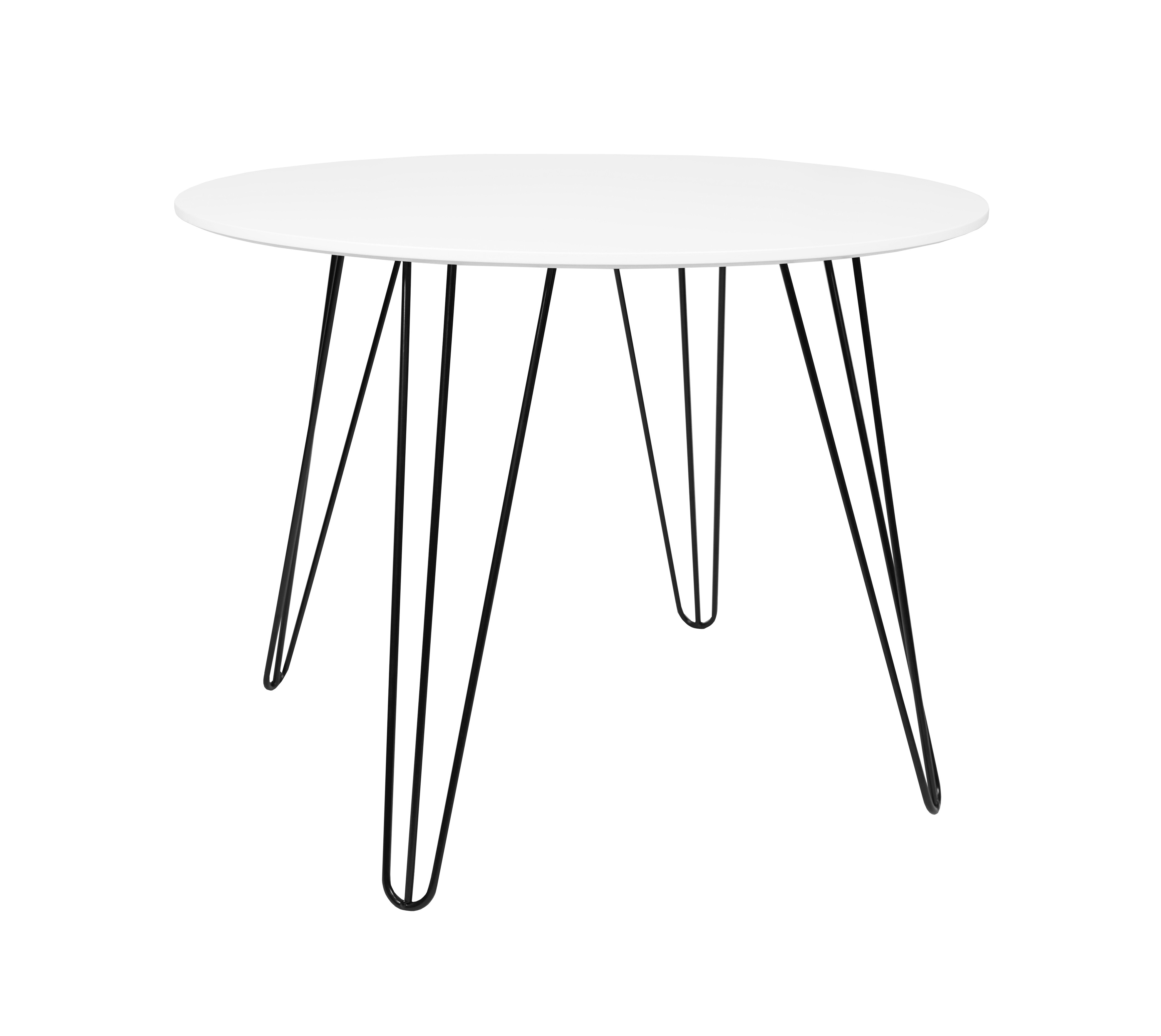 Kulatý jídelní stůl HARRY 100x100, bílý