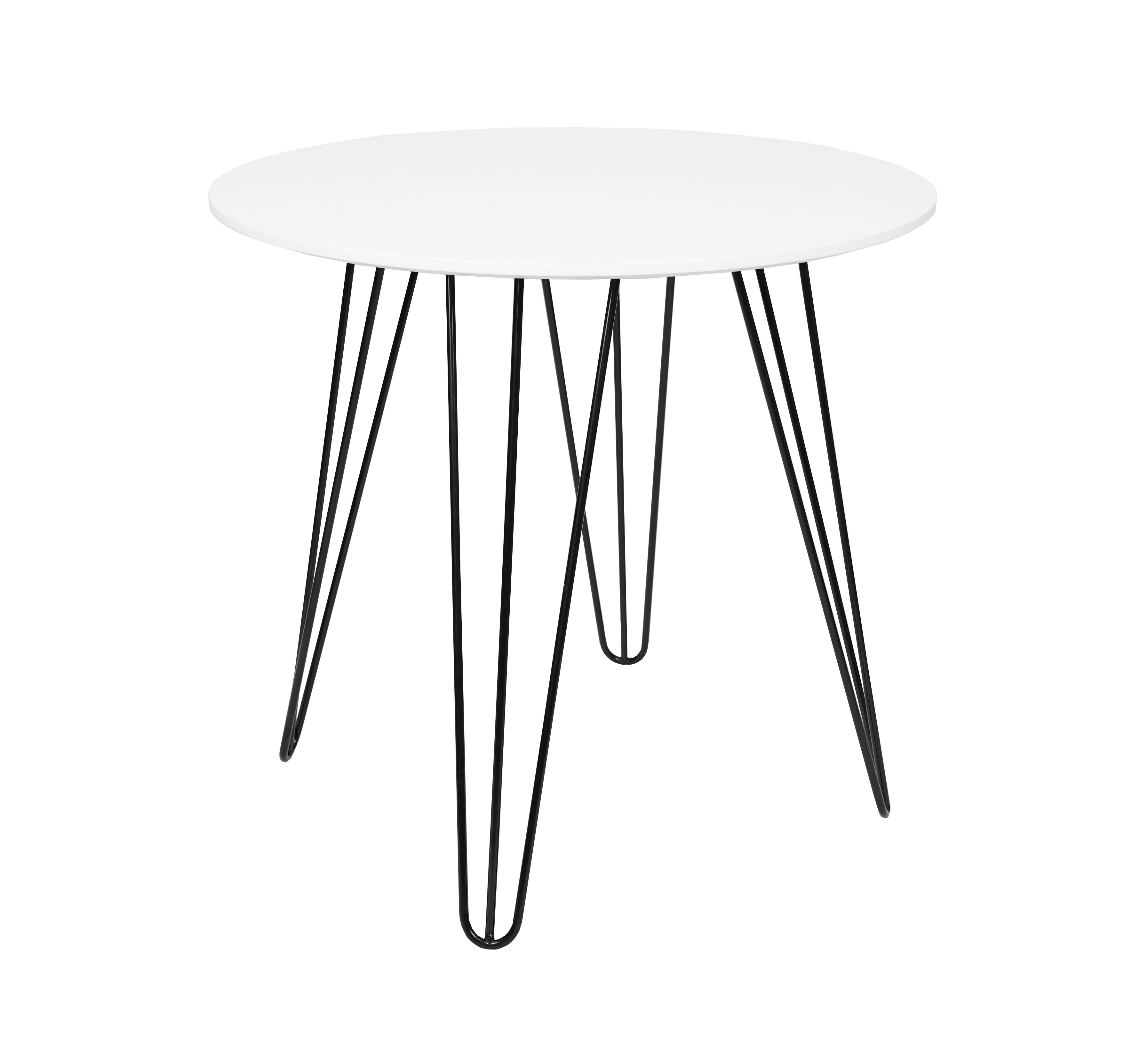 Kulatý jídelní stůl HARRY 80x80, bílý