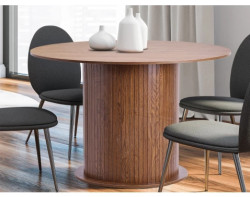 Kulatý jídelní stůl Seline, 120 cm, dub