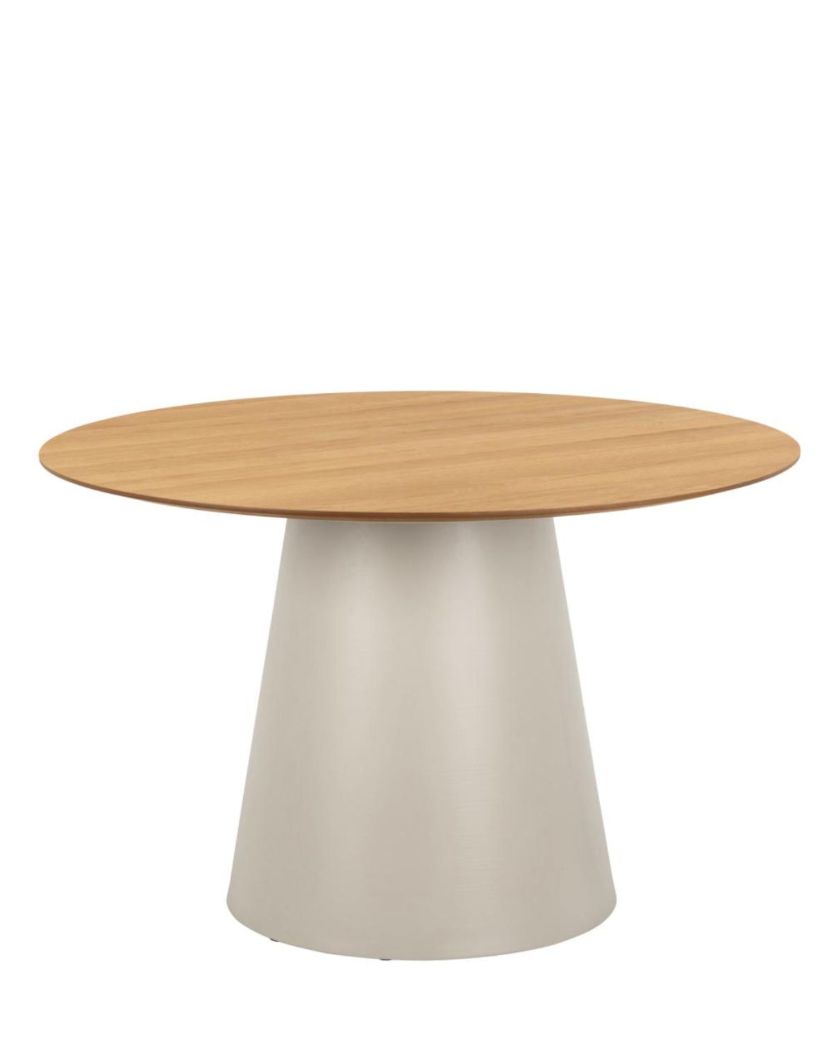 Kulatý jídelní stůl Soli 120 cm, matný dub (24816)