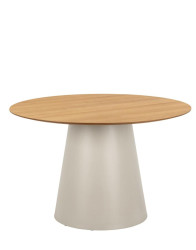 Kulatý jídelní stůl Soli 120 cm, matný dub (24816)