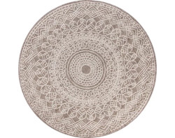 Kulatý koberec Jeans 120 cm, taupe