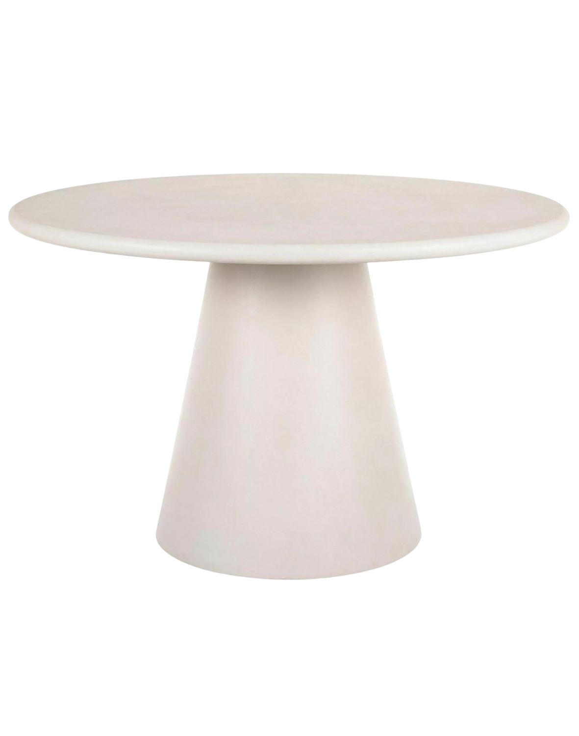 Kulatý stůl Aurora 120 cm ecru, mikrocement