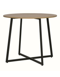 Kulatý stůl Luna – dekor dub