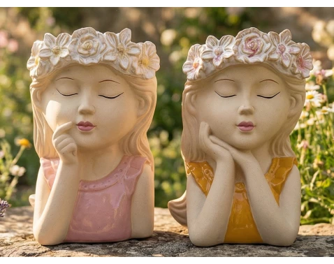 Květináč (2 druhy) Snící dívka