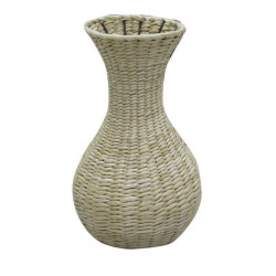 Landscape KOŠÍKOVÁ VÁZA, kov, přírodní materiály, 40 cm