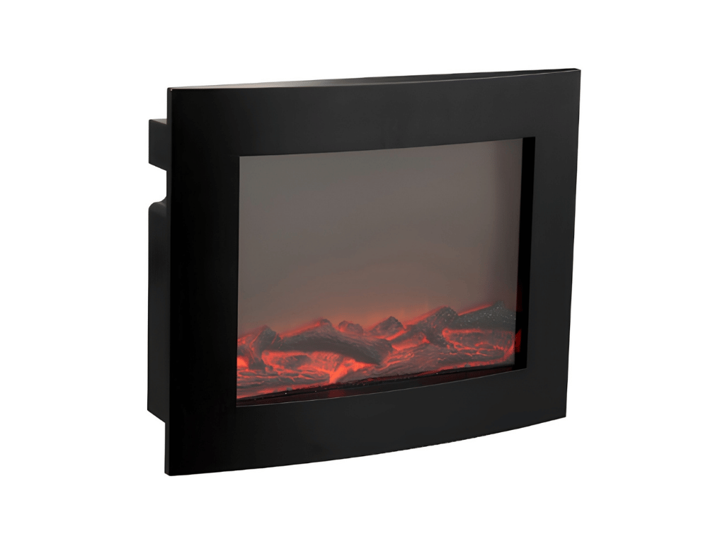 LED dekorace moderní krb COZY WARM 40x50 cm, černý