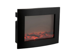 LED dekorace moderní krb COZY WARM 40x50 cm, černý