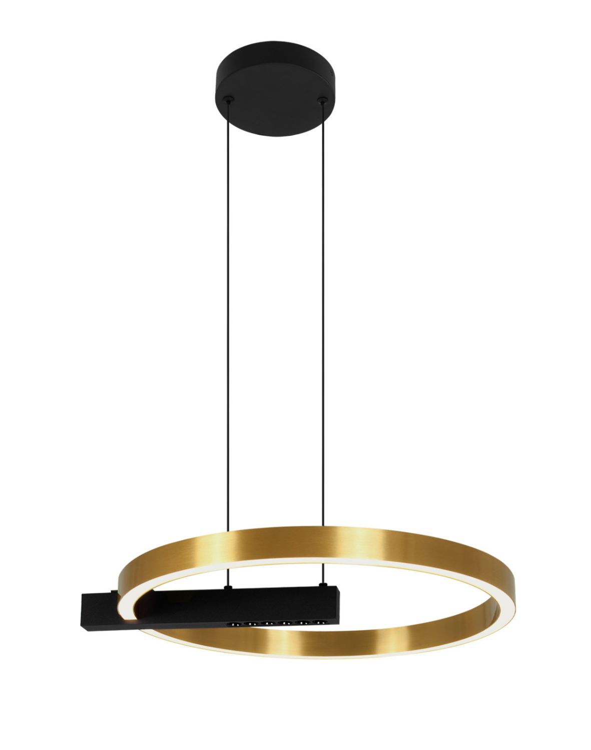 LED lampa zlatý kruh 40 cm Metis K-8232
