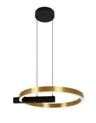 LED lampa zlatý kruh 40 cm Metis K-8232