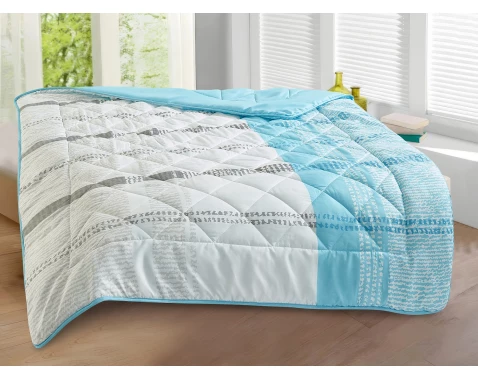 Letní přikrývka Sommer 140x200 cm, modro-bílá