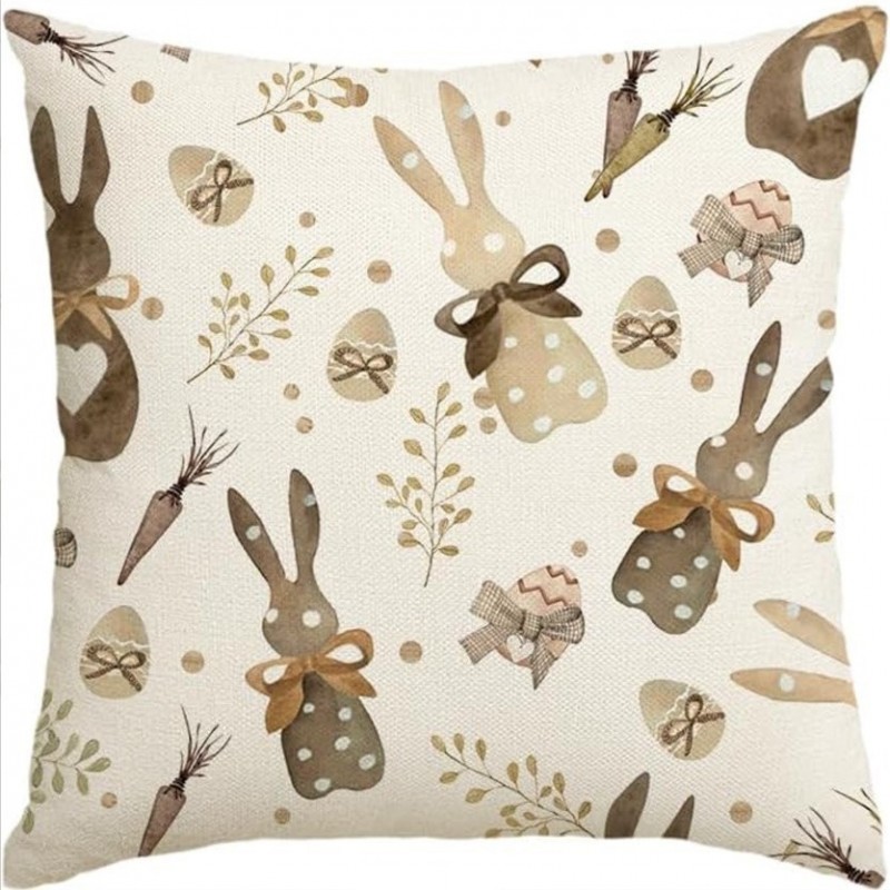 Lněný povlak na polštář ZAJELLE 45x45 cm, krémový