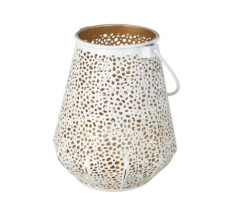 Lucerna 12x15 cm, bílá/šampaň