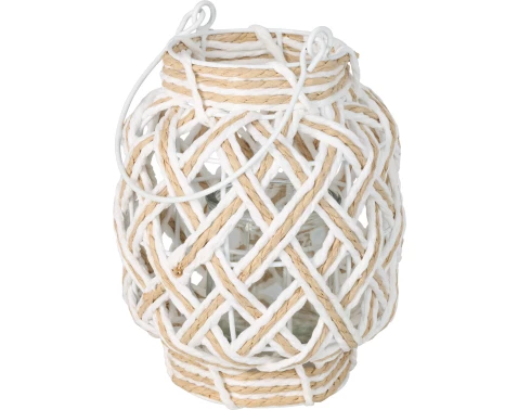 Lucerna 16x20 cm, bílá přírodní