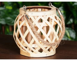 Lucerna bambusová, 15x14 cm