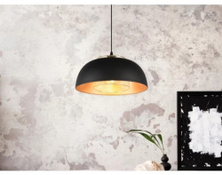 Lustr Punch, černo-zlatý