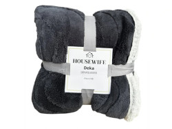 Luxusní beránková deka z mikroplyše NESTIVE tmavě šedá Rozměr: 150 x 200 cm