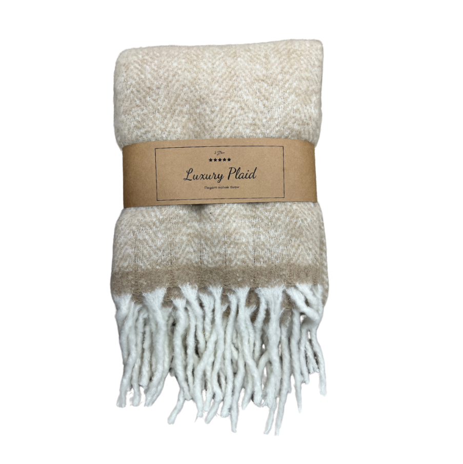 Luxusní pléd TAKE A PLAID 130x170 cm, béžový