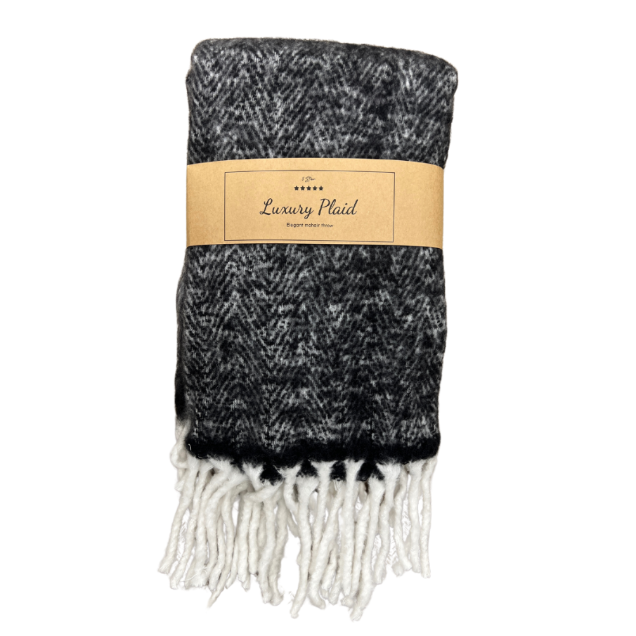 Luxusní pléd TAKE A PLAID 130x170 cm, černý