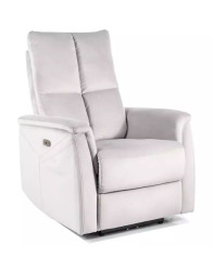 Masážní křeslo s vyhříváním Neptun světle šedé Bluvel 03